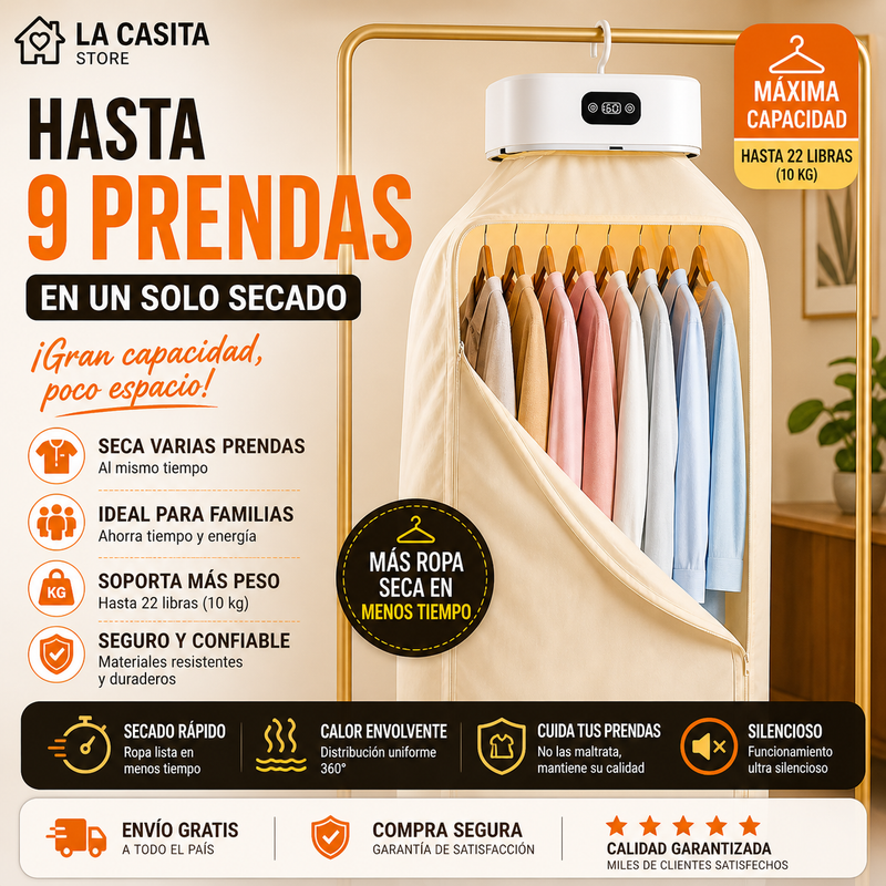 Combo secador de ropa 2x1 con toalla de regalo