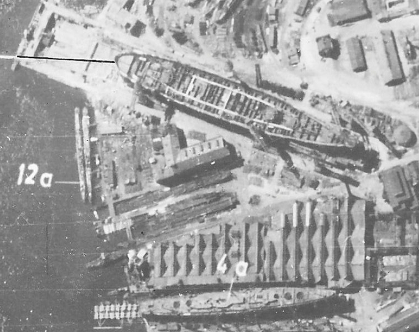 Vista aérea alemana del Soviestkaya Ukraina en Nikolaev en 1941