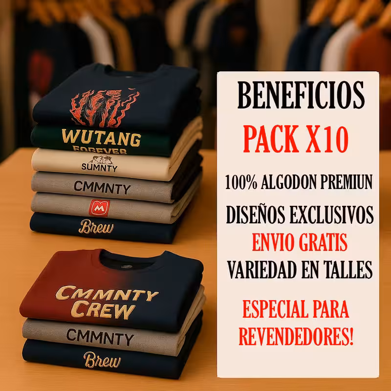 Pack x10 Remeras CMMNTY