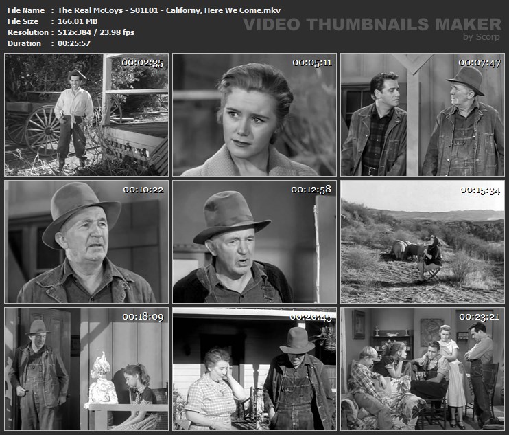 The Real McCoys - S01E01 - Californy, Here We Come.mkv
