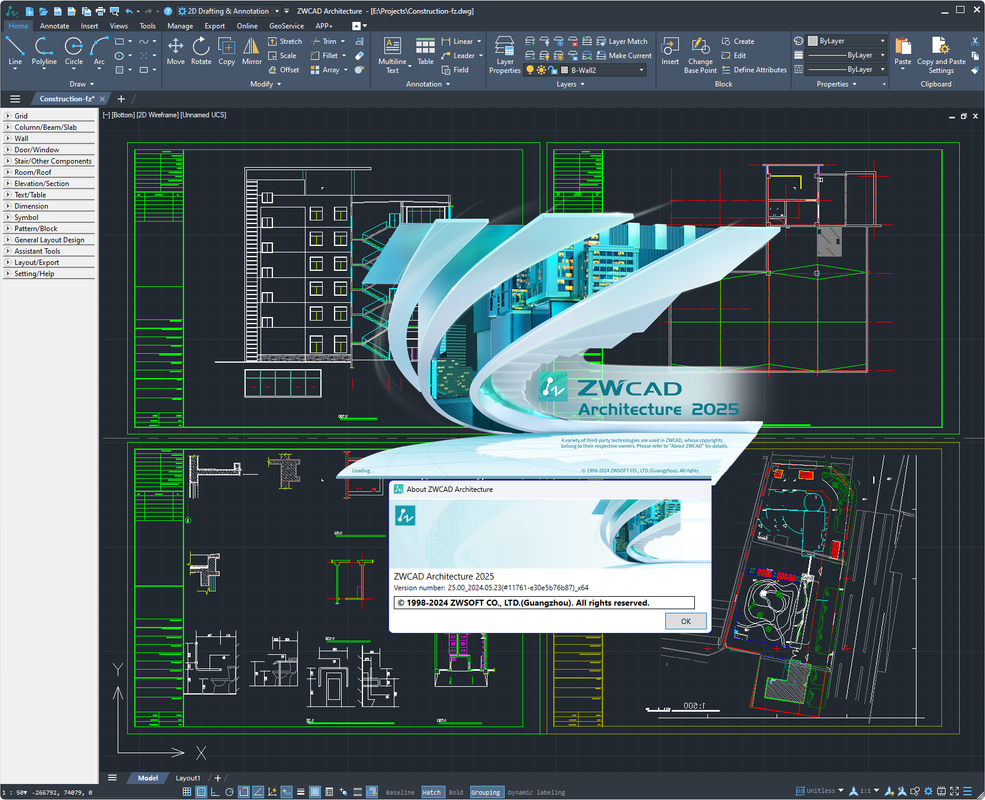 Working with ZwSoft ZWCAD Architecture 2025 full