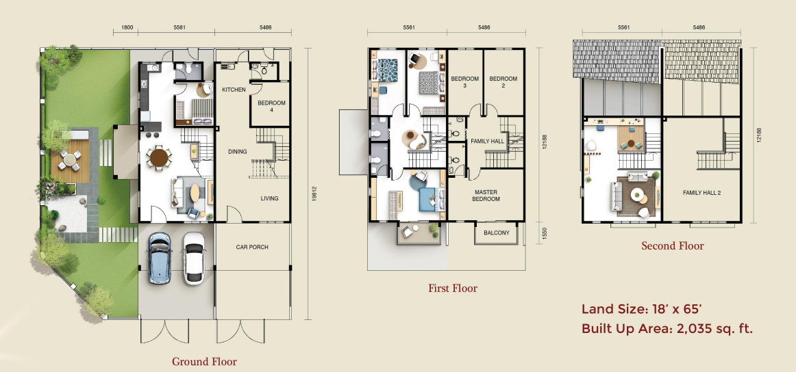 Scientex Kundang Jaya Type B floor plan in Kundagng Jaya, Rawang, Selangor