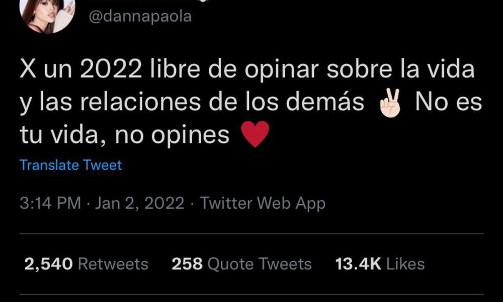 Danna Paola pide que respeten su vida privada