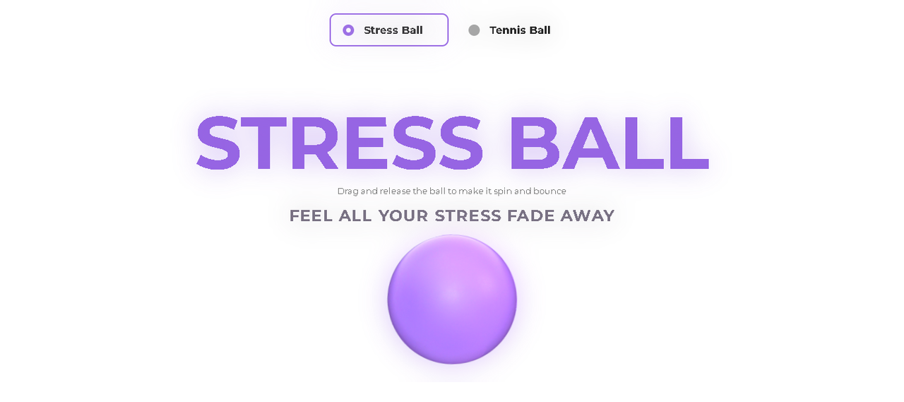 Stress Ball Canvas interaction demo