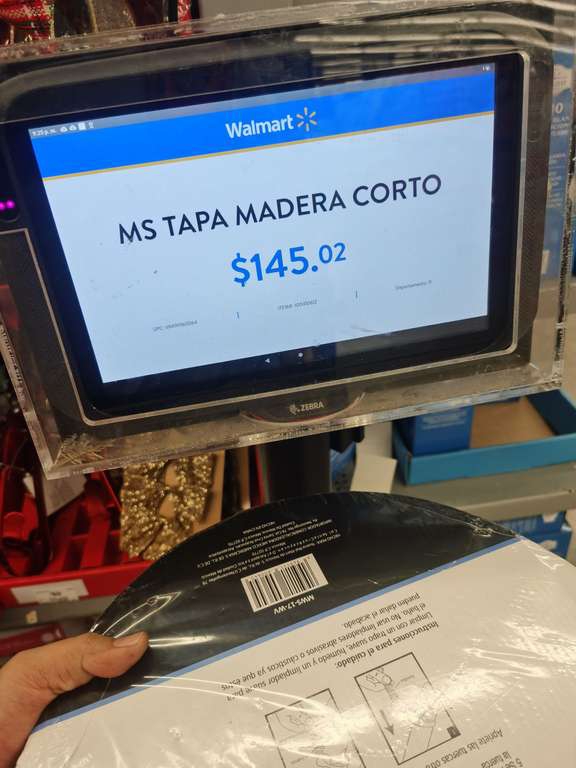 Walmart: Tapa de madera en liquidación - colon gdl