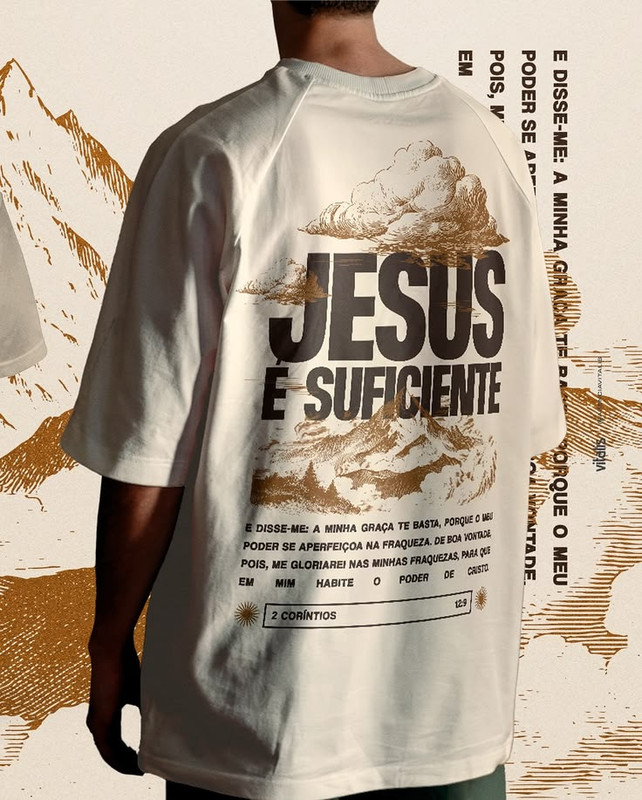 Estampa cristã para camiseta — design evangélico