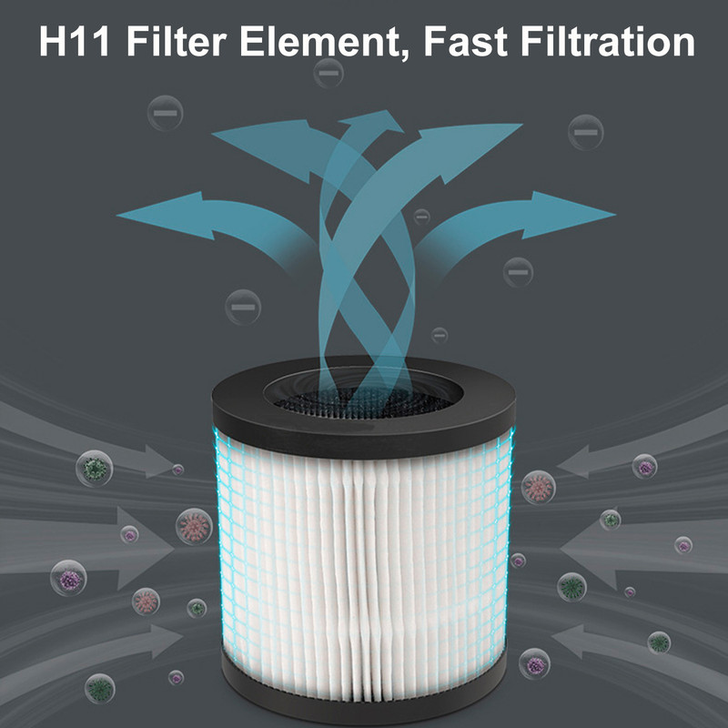 Mini Air Purifier with Essential Oil Diffuser White