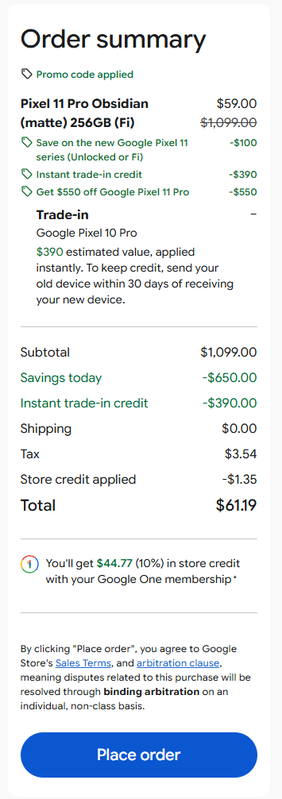Pixel 11 Pro Order
