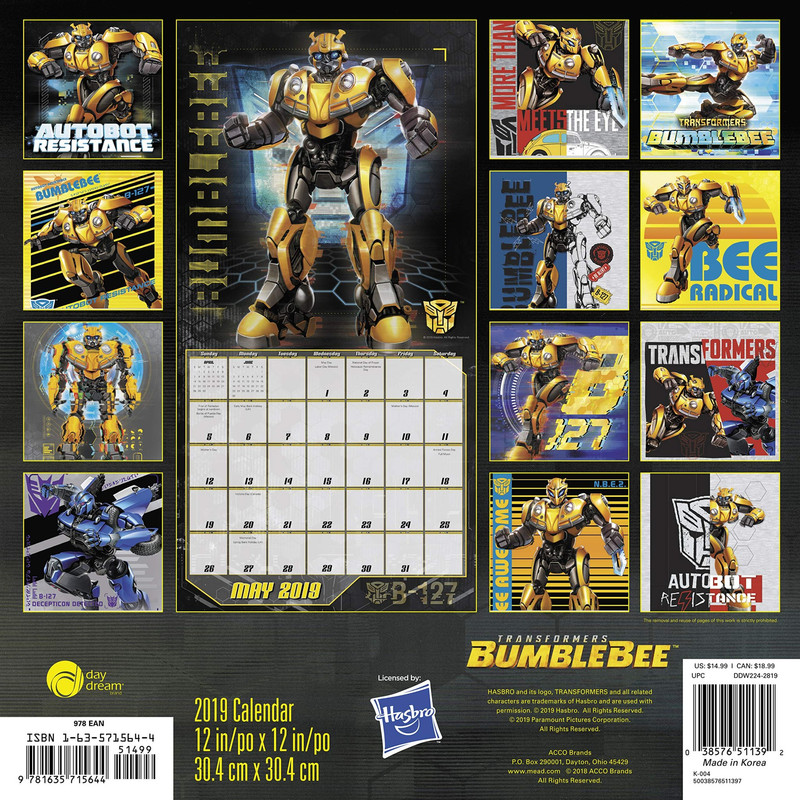 Transformers-Bumblebee-2019-Wall-Calendar-006