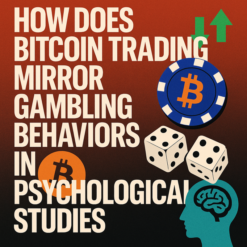 How does Bitcoin trading mirror gambling behaviors in psychological studies