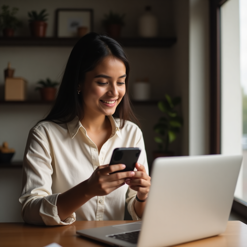 Customer initiating return via smartphone