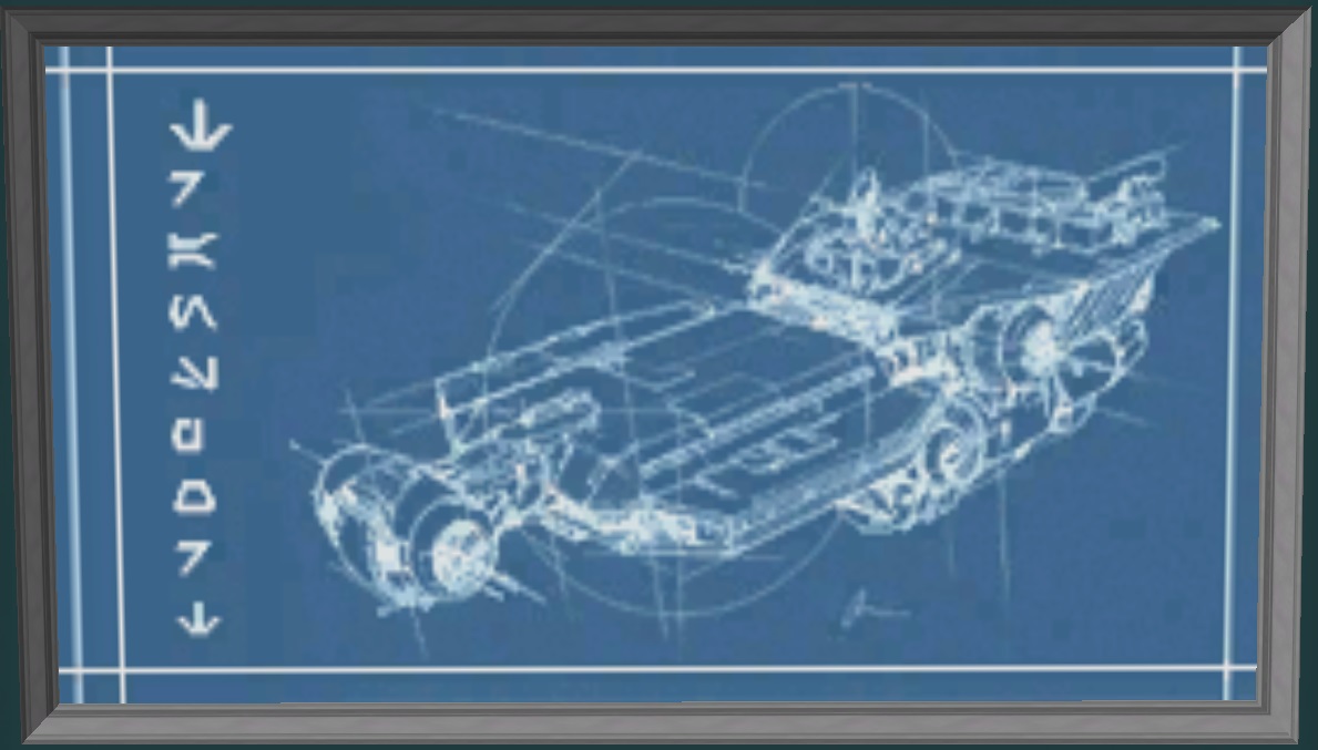 Poster of a Ship Schematic