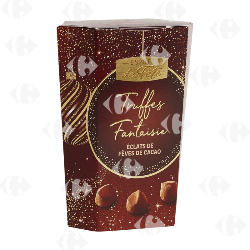Assortiment de chocolats noir et lait les bouchées LES RECETTES DE L'ATELIER  : la boite de 398g à Prix Carrefour