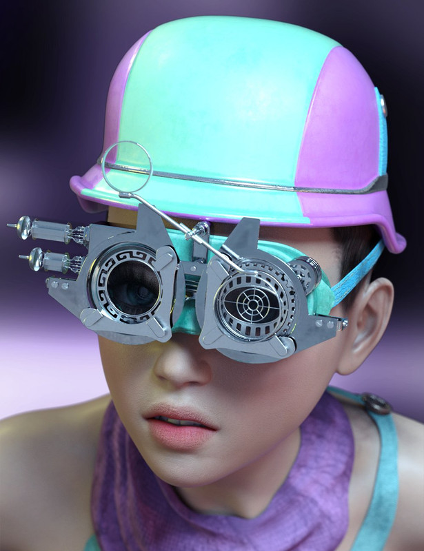 Neon Steam Punk Hats for Genesis 8 