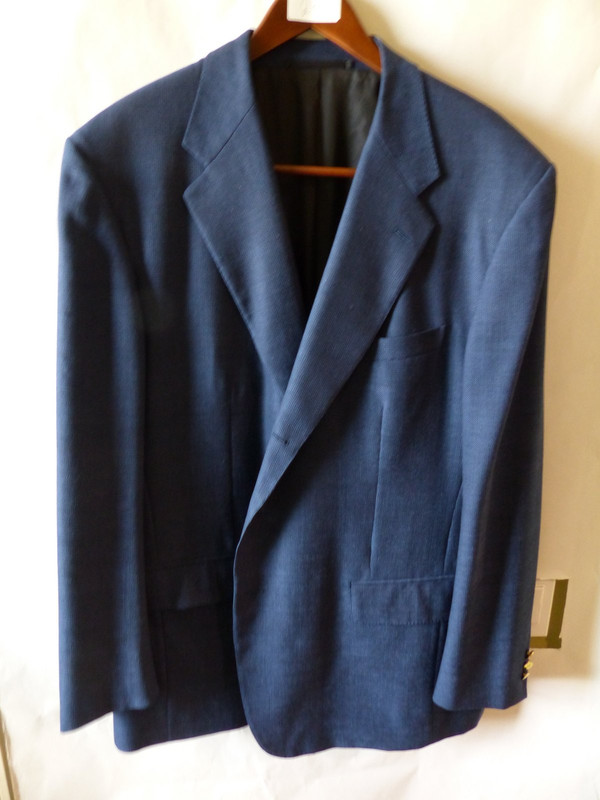 BALLANTYNE NAVY BLUE MENS SUIT JACKET WITH GOLD BUTTONS US MENS 50 EURO 60