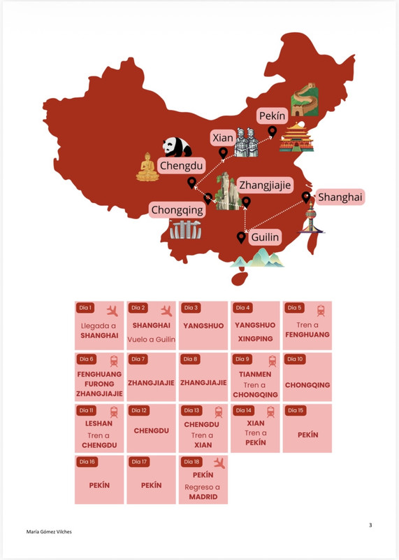 Disfrutando de China por libre en 18 días (Marzo 2026) - Blogs de China - Planning diario de nuestra ruta (1)