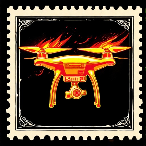 Postal-stamp-style-art-of-a-fl-19