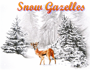 Snow Gazelles 2 (Falling Snow)