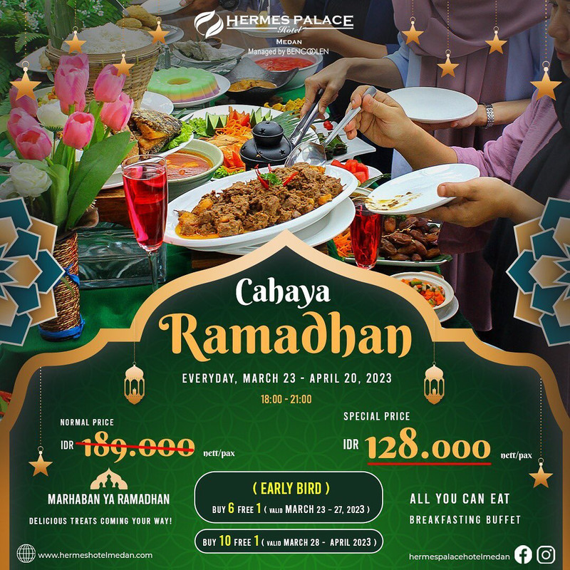 Hermes Palace Hotel, hotel di Medan yang menawarkan paket bukber all you can eat.