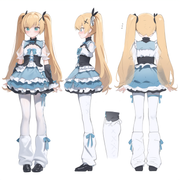 1girl, mikozin, NDGD, ohlia, {kobayashi ritz}, reoen, tsundere, multiple views,  s-1347072646