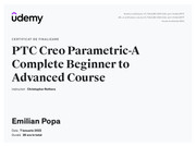PTC Creo Parametric A Complete Beginner to Advance Course