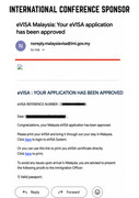 Malaysia eVISA approved