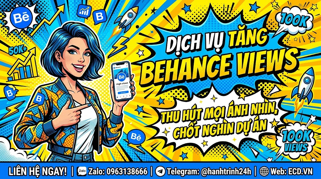 dịch vụ tăng behance views nhanh chóng tăng comment