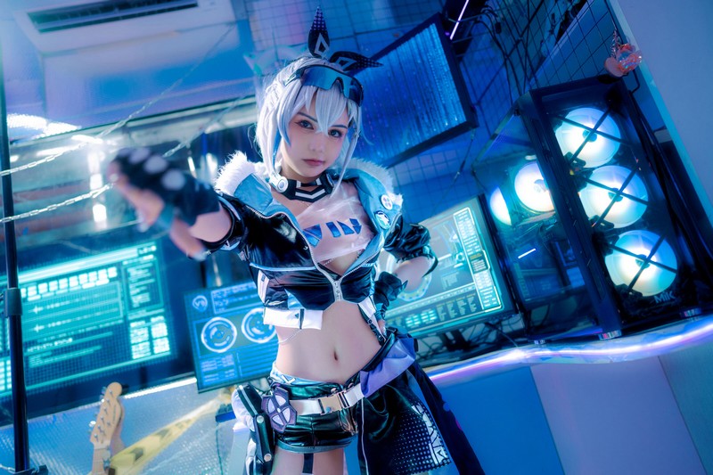 Joyce Lin2x Silver Wolf Cosplay Honkai Star Rail 高清图集 61P插图