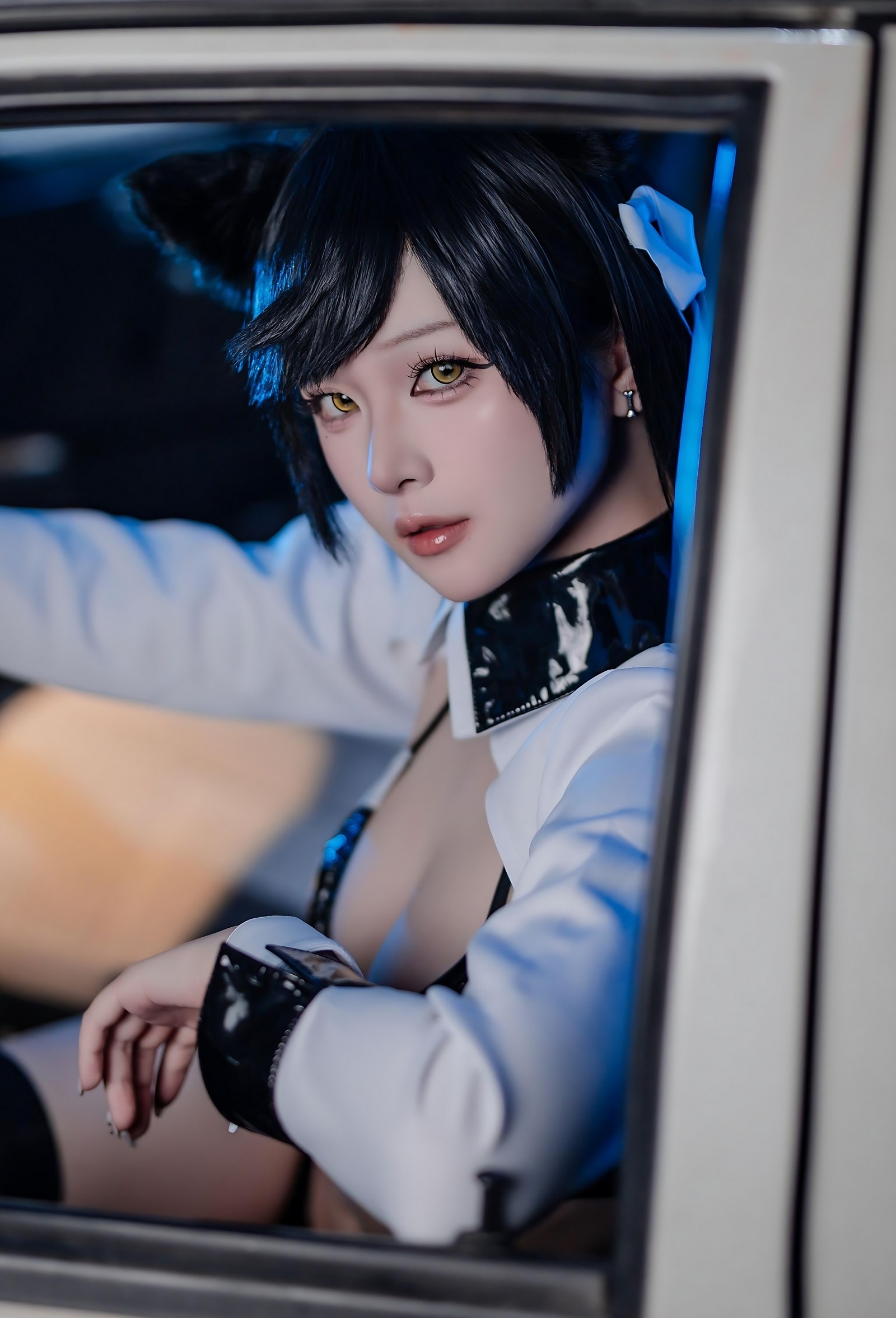 屿鱼 Yuyu 碧蓝航线 爱宕 赛车服 Cosplay 写真图集（114P｜142MB）插图5
