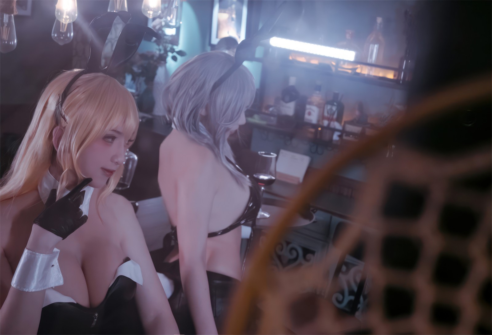 刺青Poi 北卡罗来纳 & 华盛顿 兔女郎 Cosplay｜碧蓝航线 双人写真（含隼隼子）【40P｜308MB】插图6