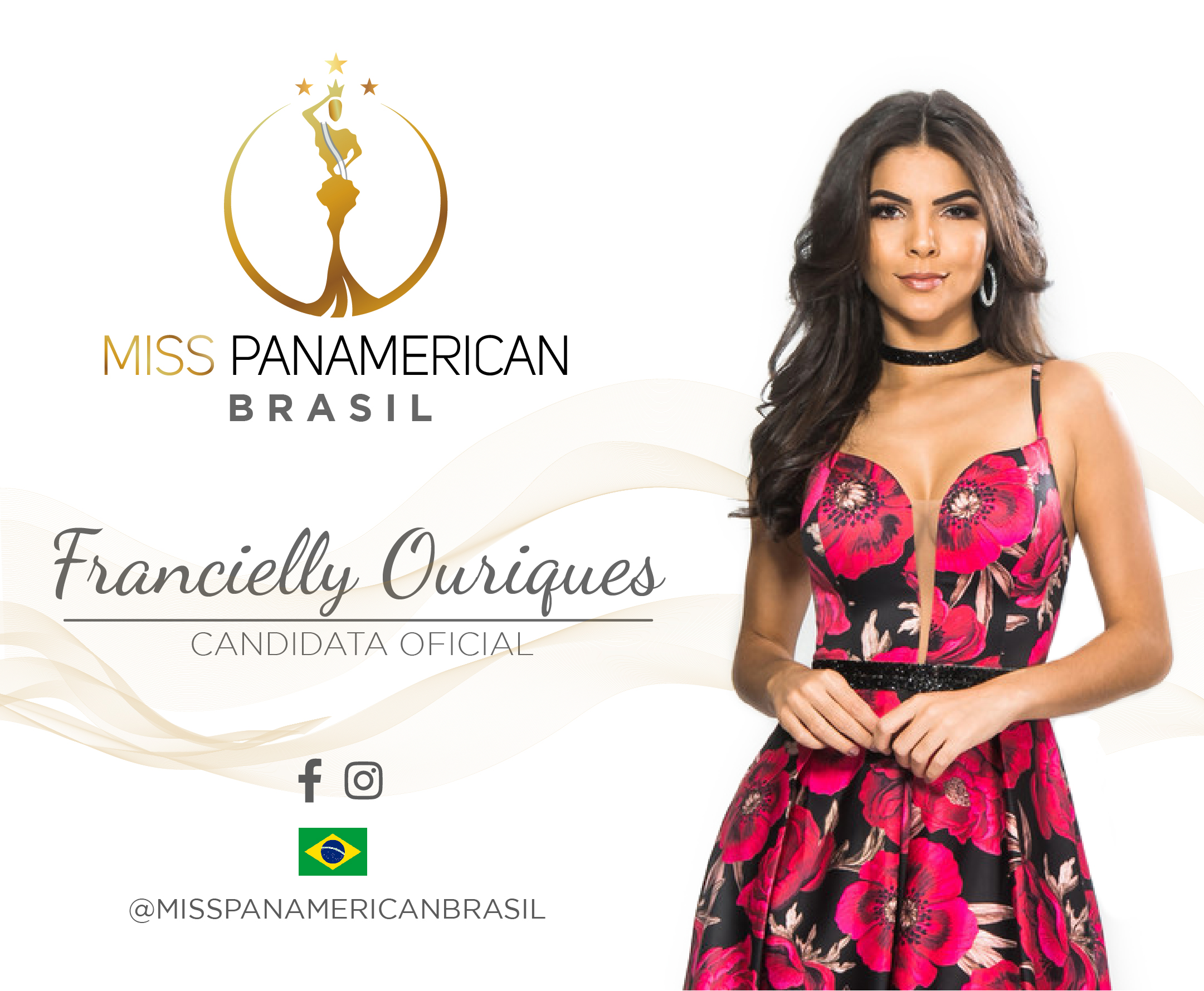 candidatas a miss panamerican international 2018. final: 20 oct. sede: california. Bra-2