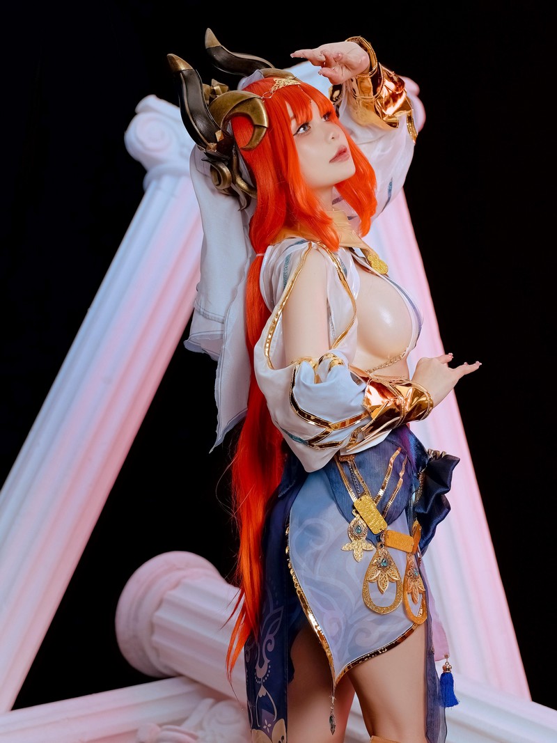 Joyce Lin2x Nilou Cosplay Genshin Impact 高清图集 53P插图4