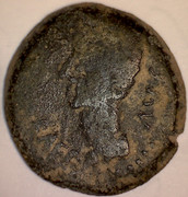 As de Colonia Patricia, época de Augusto. COLONIA PATRICIA dentro de corona. Smg-1339a