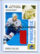 2003-04 ITG Action Jerseys #M-269 [Markus Naslund] [Vancouver Canucks] [Franchise] [~100] [swatch=pu