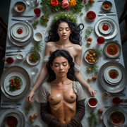 Garden wedding Black hear dream to be eaten 0 12