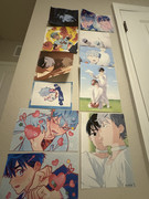 wall above shelves..