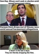 Dems drop out sexual harrassment
