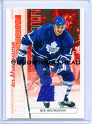 2003-04-ITG-Action-Jerseys-M-001-Nik-Antropov-Toronto-Maple-Leafs-Ruby-500-swatch-blue-wh