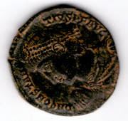 AE2 de Constancio II. FEL TEMP - REPARATIO. Emperador estante a izq. Antioch. Smg-1454a