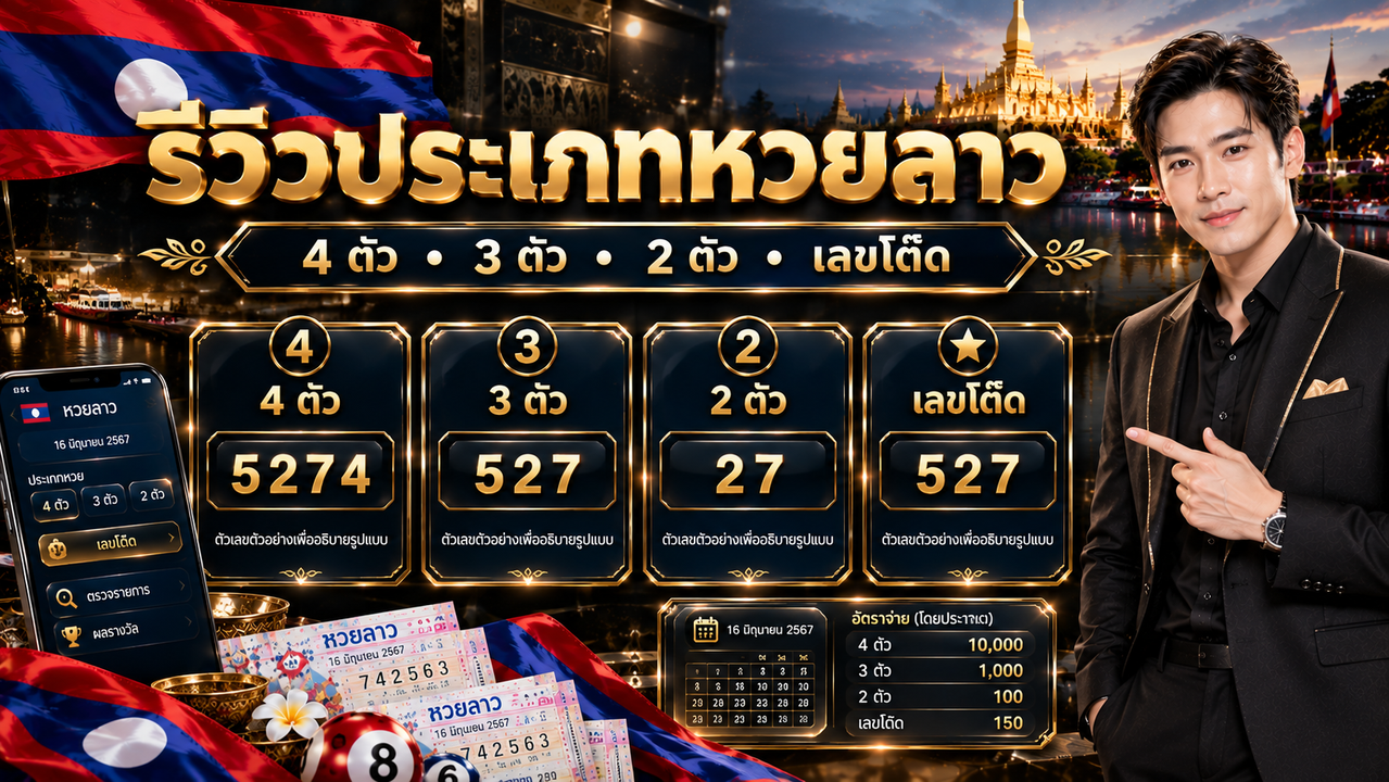 ภาพประกอบหวยลาว ภาพที่ 4 ประเภทหวยลาว