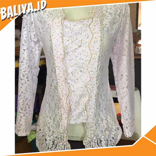 Model Kebaya Warna Putih Terbaru