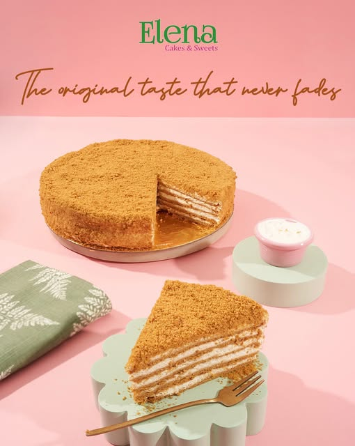 Sour Cream Honey Cake