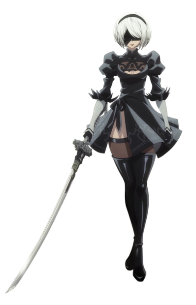 2B in the anime version