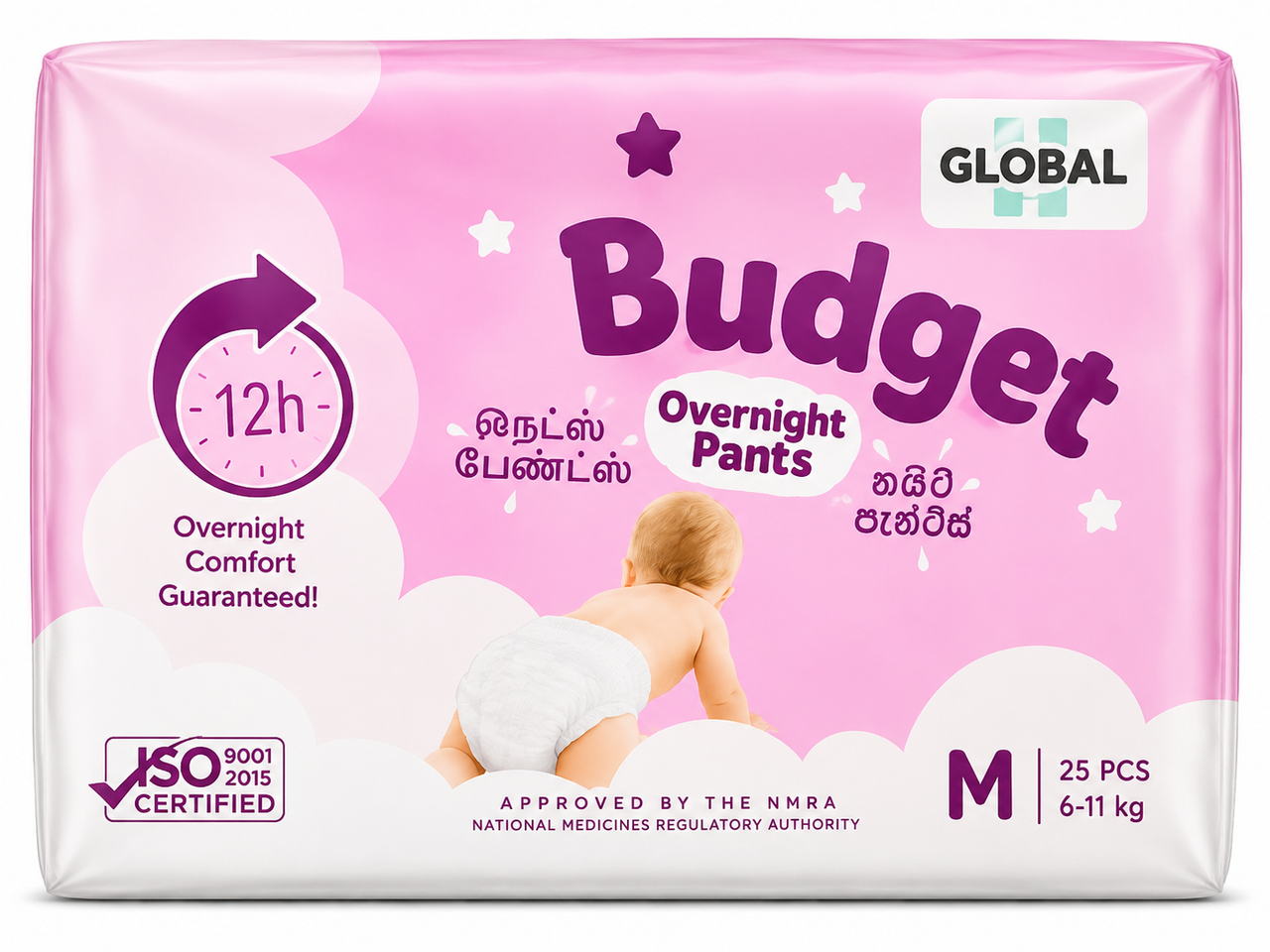 Global Budget Pant (M) 6–11kg 25pcs