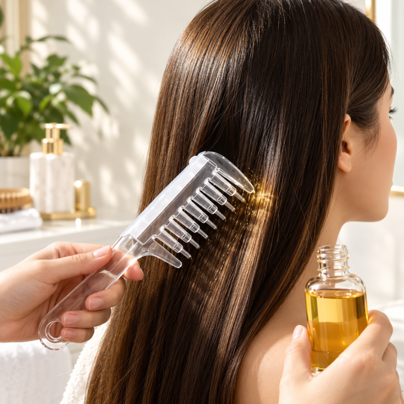 Essential Oil Infusion Scalp Applicator Comb