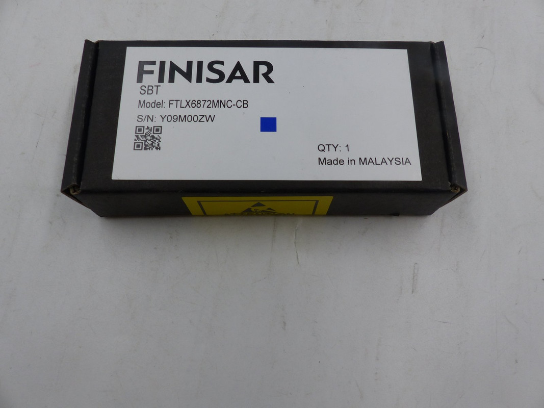 FINISAR FTLX6872MNC-CB TUNABLE MULTI-PROTOCOL EXTENDED TEMP 80KM TRANSCEIVER