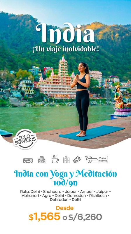 India con Yoga y Meditación