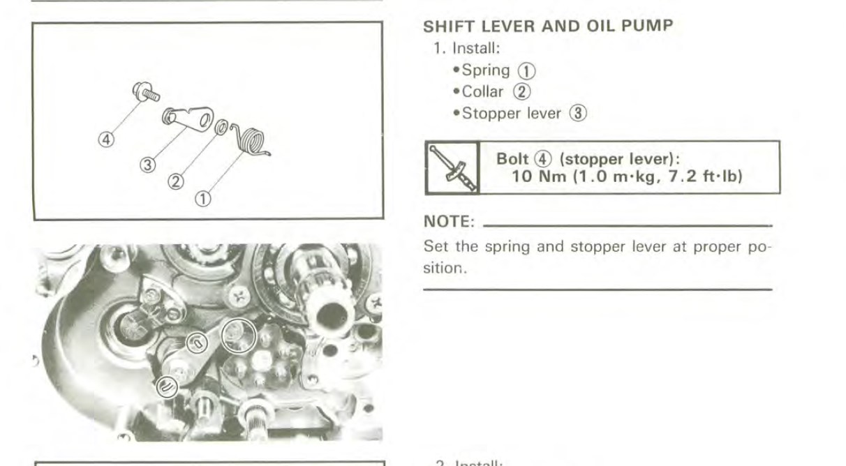 stopper lever