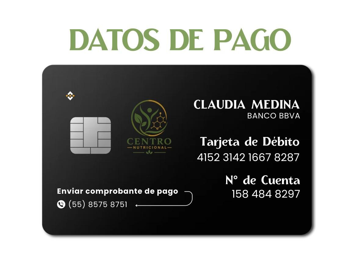 METODO DE PAGO CENTRO NUTRICIONAL