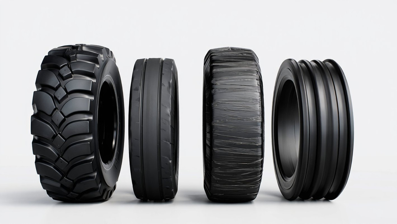 Сравнение типов шин погрузчиков: пневматические, цельнолитые, бандажные и суперэластик